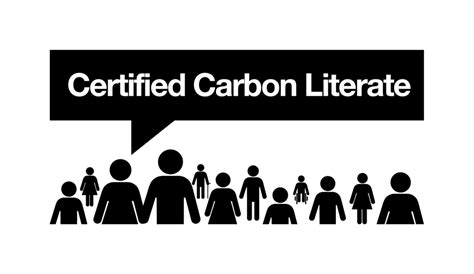 Certified carbon literate graphic